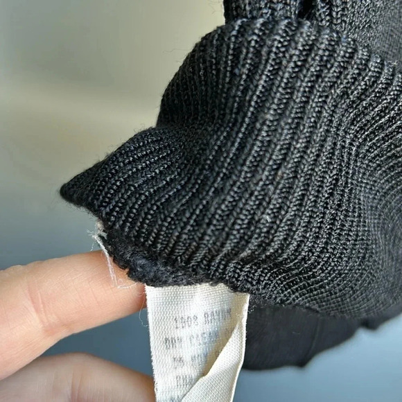 Vintage MCNY Black Crop Top | Ribbed | 1990's Crop Top | 90s Baby Tees - Picture 3 of 4